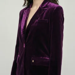 Veste de tailleur velours annot col à revers Femme LES TROPEZIENNES PAR M.BELARBI