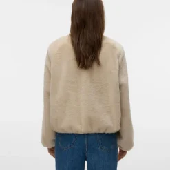 Veste fausse fourrure Jaliga col italien Femme VERO MODA