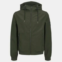 Veste mi saison mate zippée à capuche Homme JACK & JONES