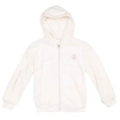 Veste polaire blanche logo brodé rose Enfant CXL BY CHRISTIAN LACROIX