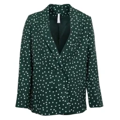 Veste tailleur vert sapin à pois blanc Femme IMPERIAL