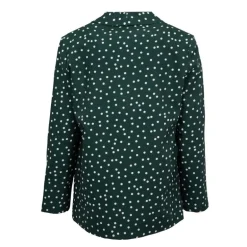 Veste tailleur vert sapin à pois blanc Femme IMPERIAL