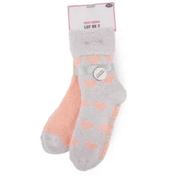 Yara lot de 2 socks Femme LULU CASTAGNETTE